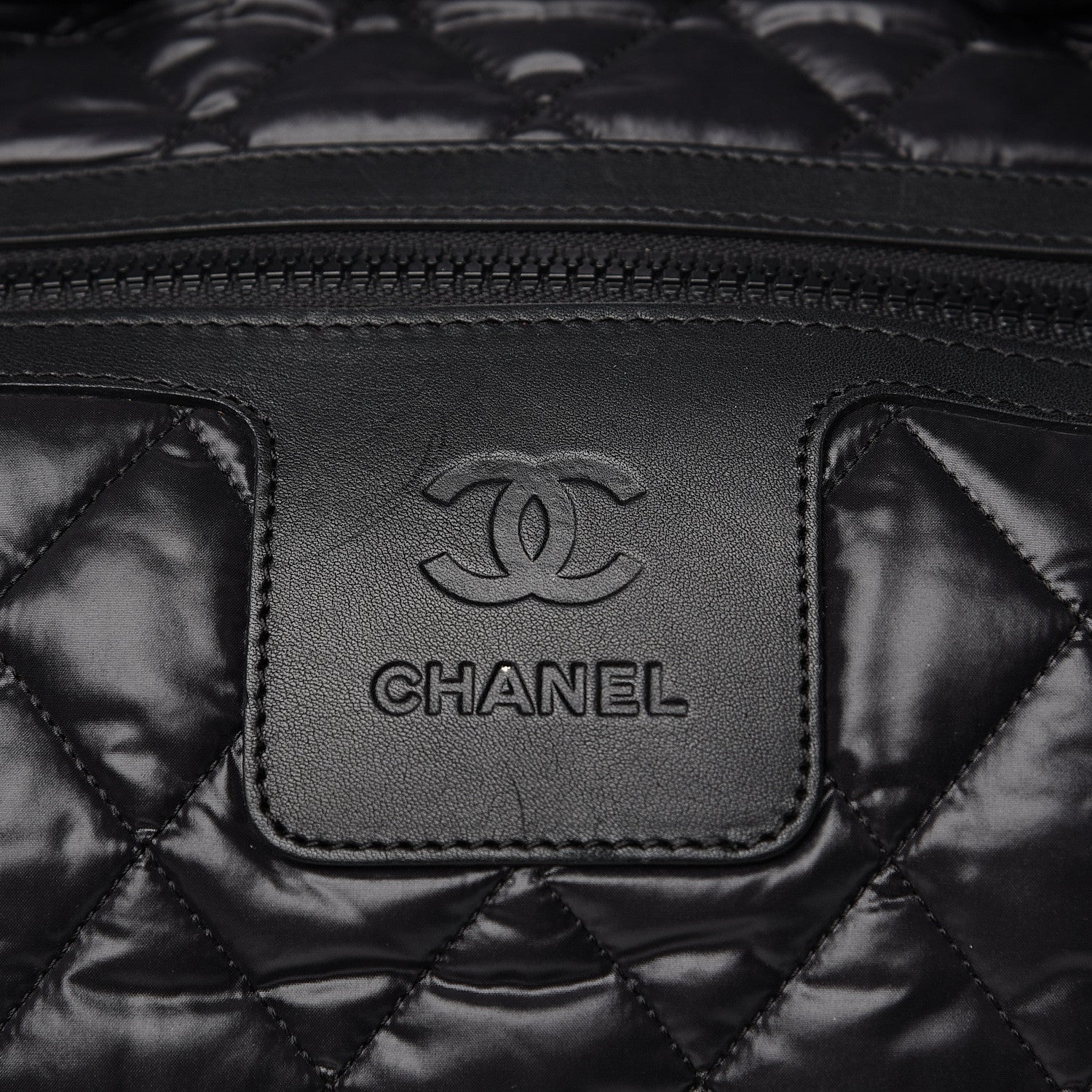 Chanel Nylon Coco Cocoon Bowler Black 11 of 13