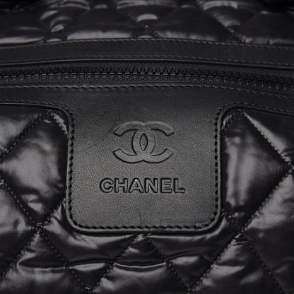 Chanel Nylon Coco Cocoon Bowler Black 11 of 13