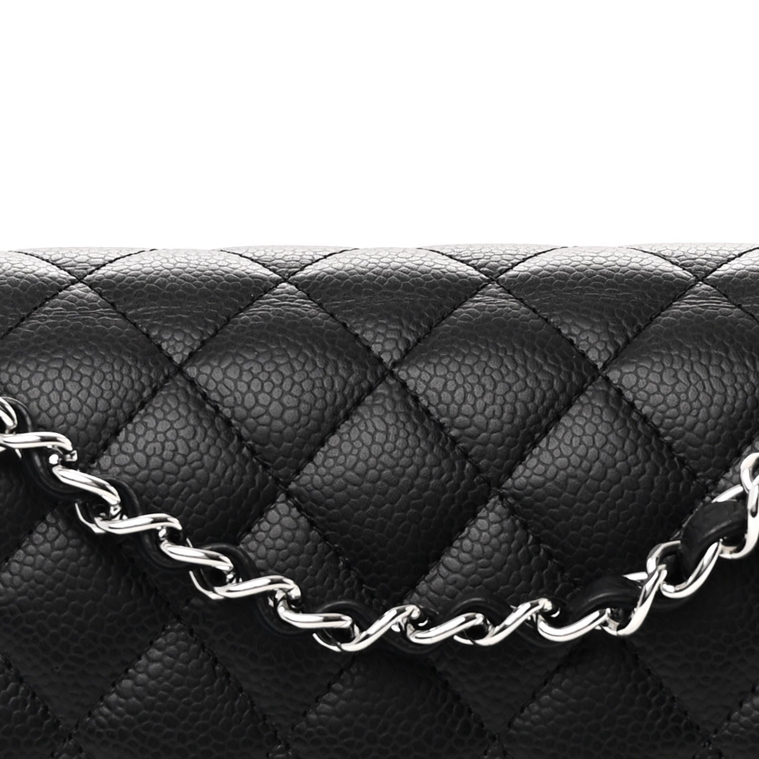 Chanel Caviar Quilted Medium Double Flap Black 8 of 11