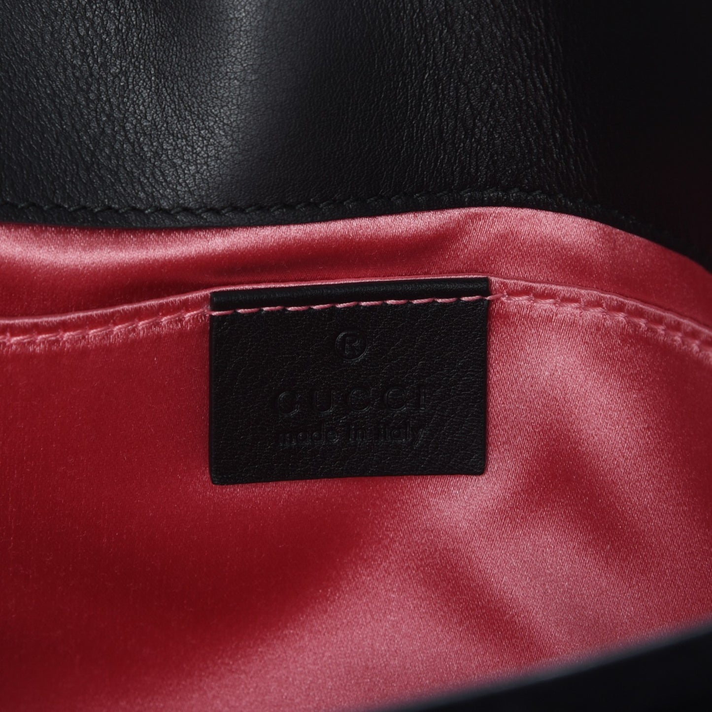 Velvet Matelasse Mini GG Marmont Shoulder Bag Black