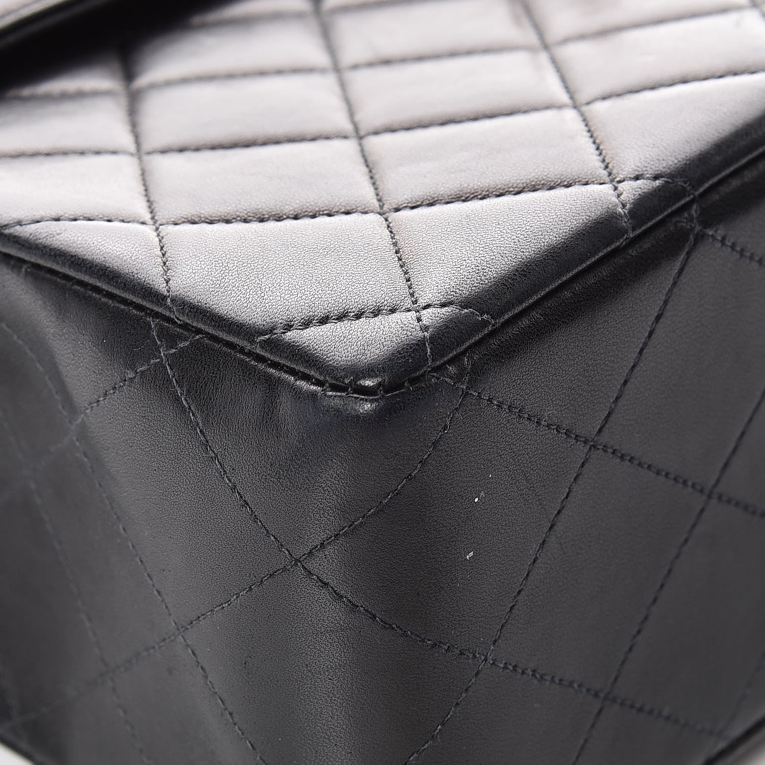 Chanel Lambskin Quilted Jumbo Single Flap Black 12 of 17