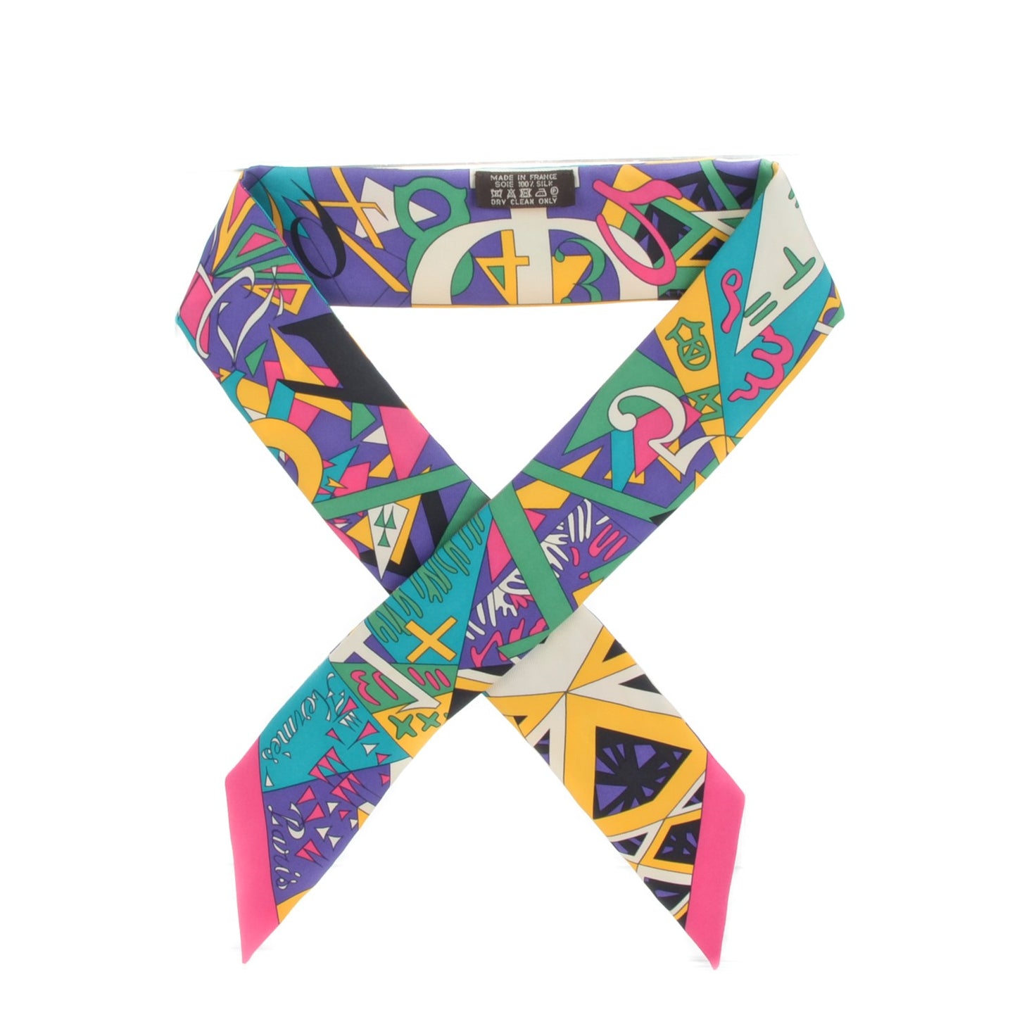 Silk Le Nombre D'Or Twilly Rose Vif Vert Jaune