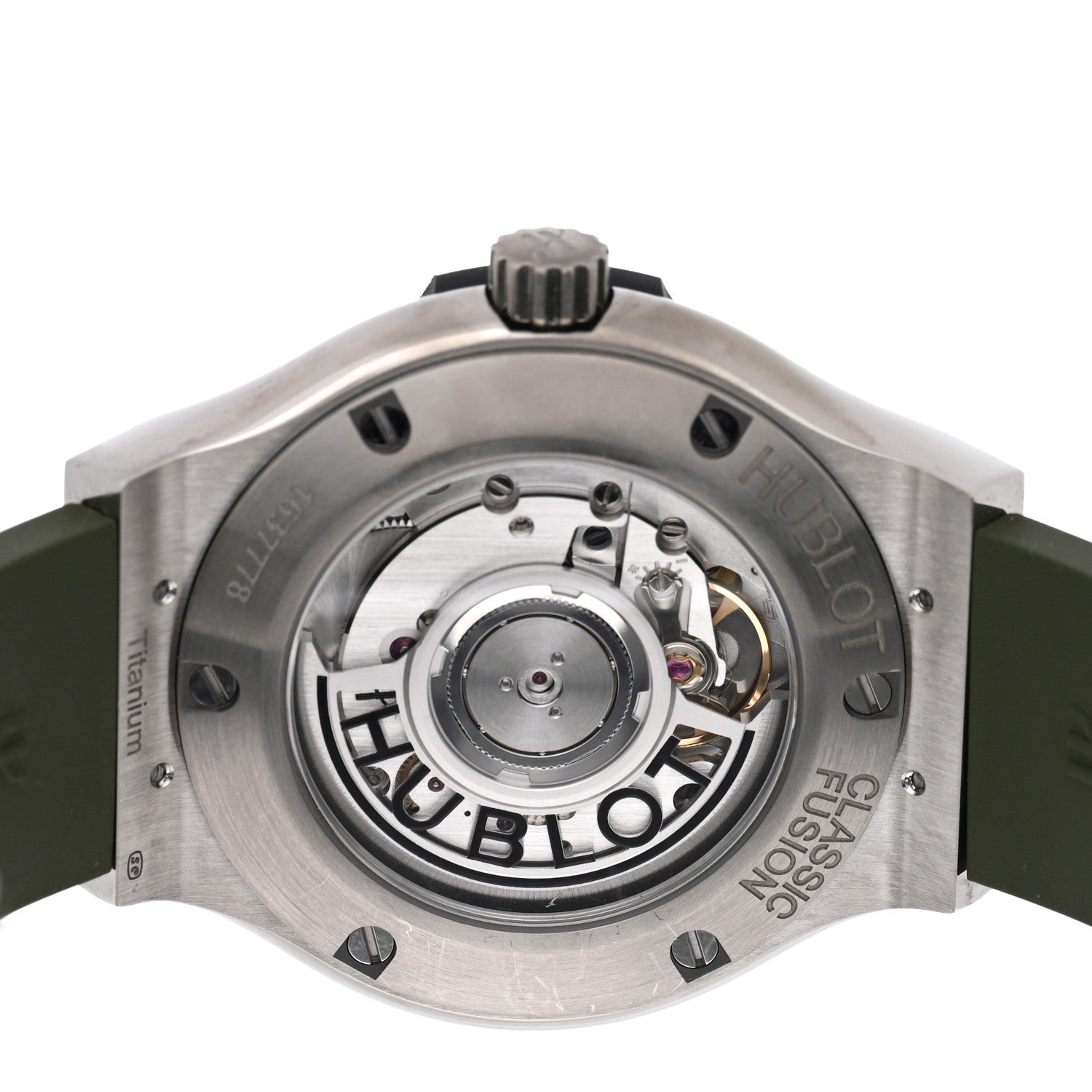 Hublot Titanium Rubber 38mm Classic Fusion Automatic Watch Green 565.NX.8970.RX 4 of 4