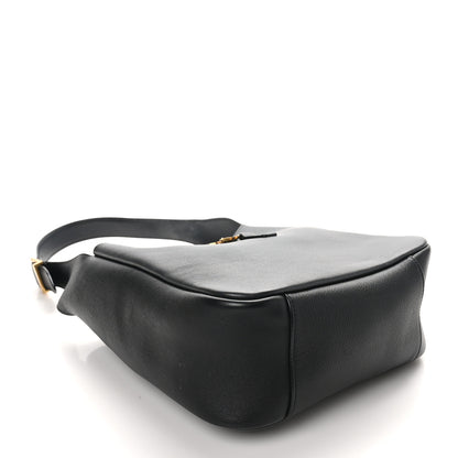 Saint Laurent Smooth Calfskin Small Le 5 A 7 Soft Hobo Black 4 of 9