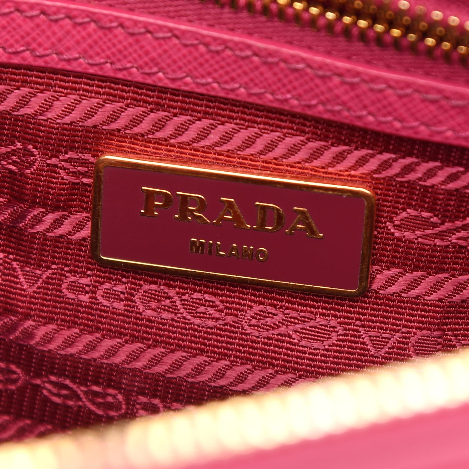Prada Saffiano Medium Galleria Double Zip Tote Fuxia 7 of 10
