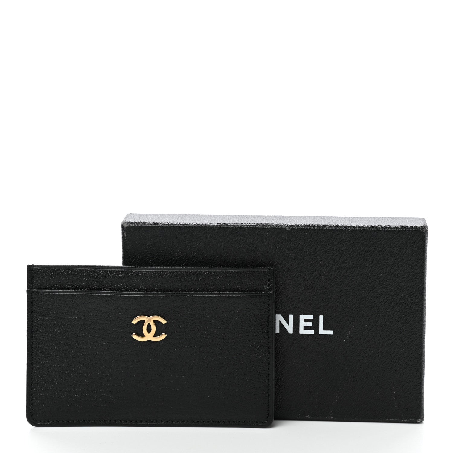 Chanel Calfskin CC Card Holder Black 9 of 9