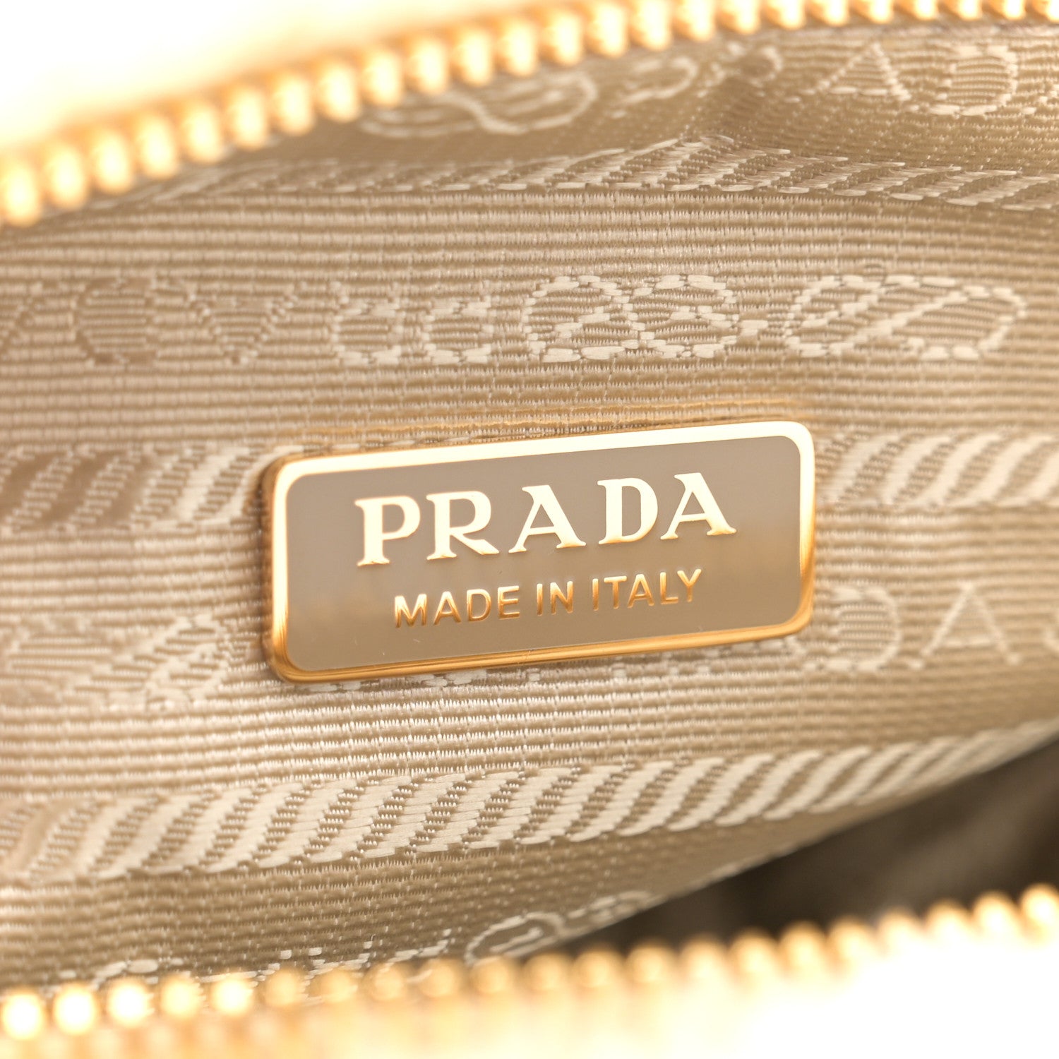 Prada Shearling Symbole Mini Triangle Bag Ecru White 6 of 10