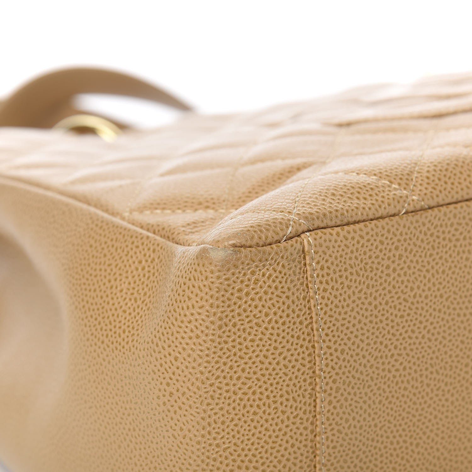 Chanel Caviar Quilted Grand Shopping Tote GST Beige 7 of 11