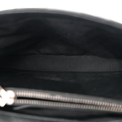 Saint Laurent Sheepskin Matelasse Chevron Monogram Medium College Bag Black 5 of 10