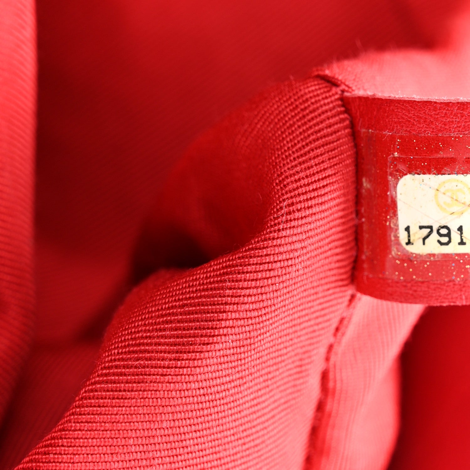 Chanel Lambskin Quilted Medium Boy Flap Black Red 7 of 10