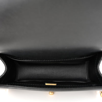 Chanel Lambskin Quilted Small Top Handle Boy Flap Black 6 of 12