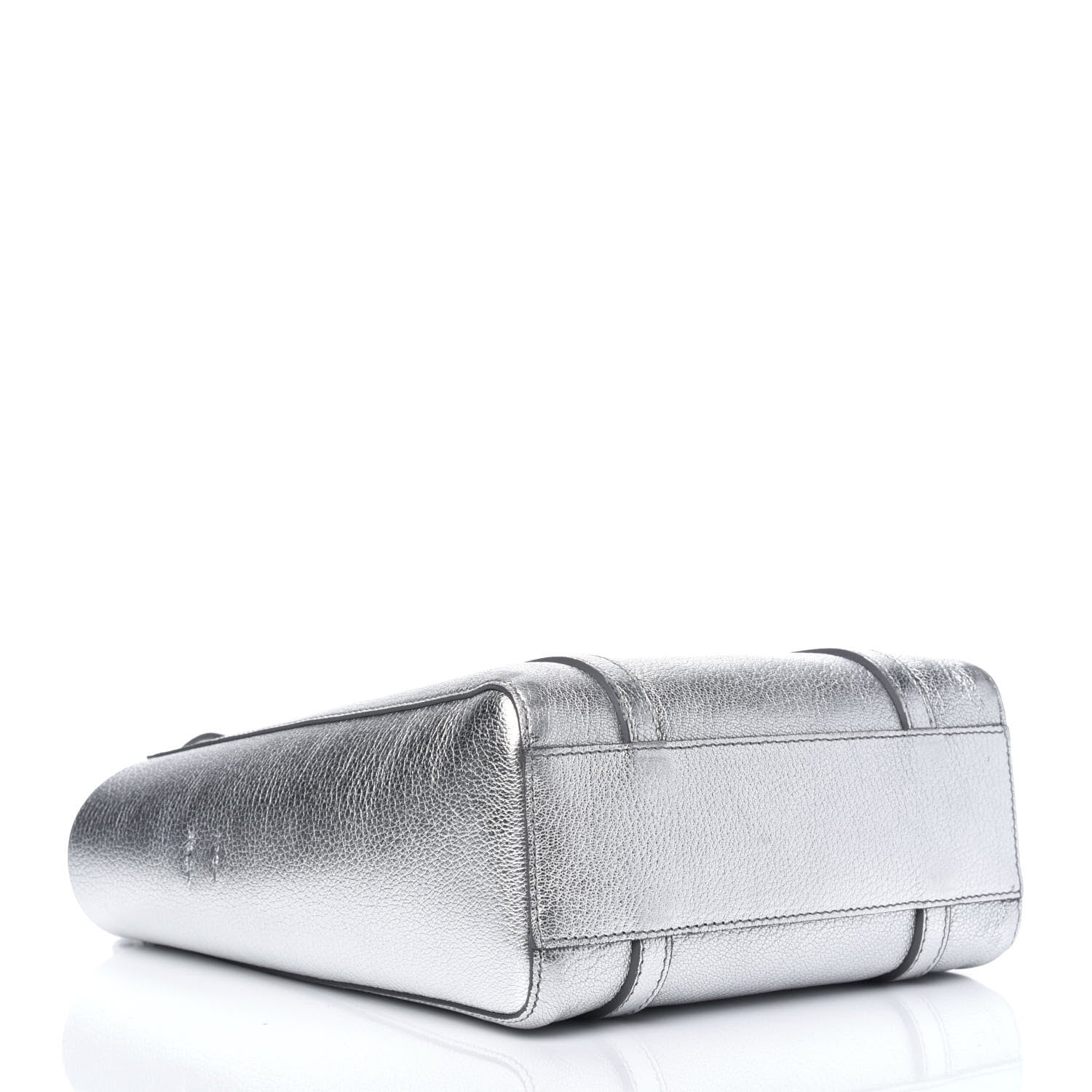 Balenciaga Metallic Goatskin Logo XXS Everyday Tote Argent Black 5 of 16