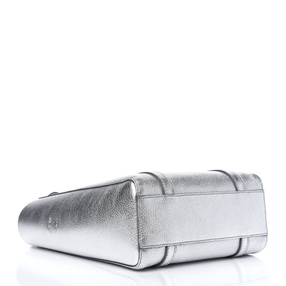 Balenciaga Metallic Goatskin Logo XXS Everyday Tote Argent Black 5 of 16