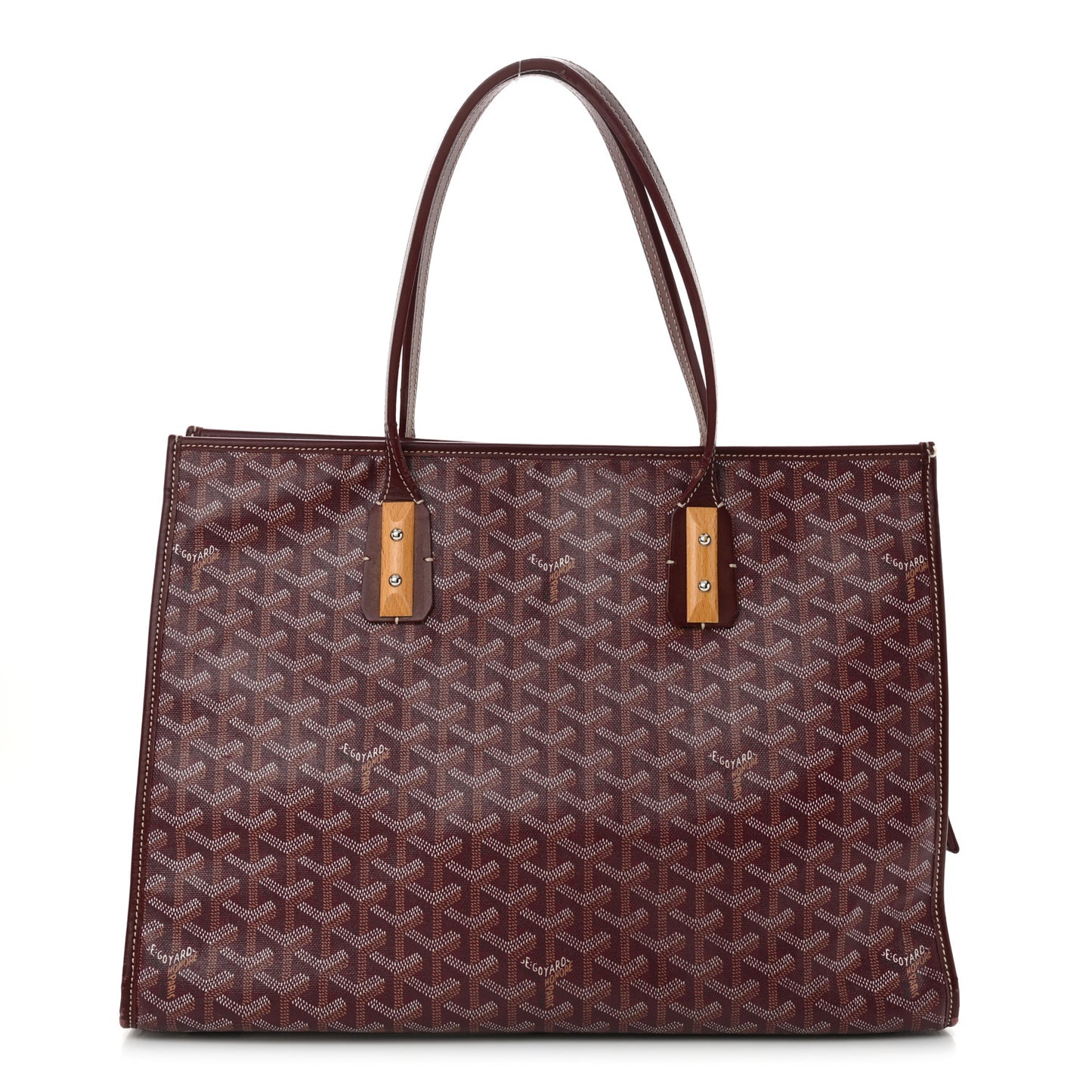 Goyardine Marquises Tote Burgundy