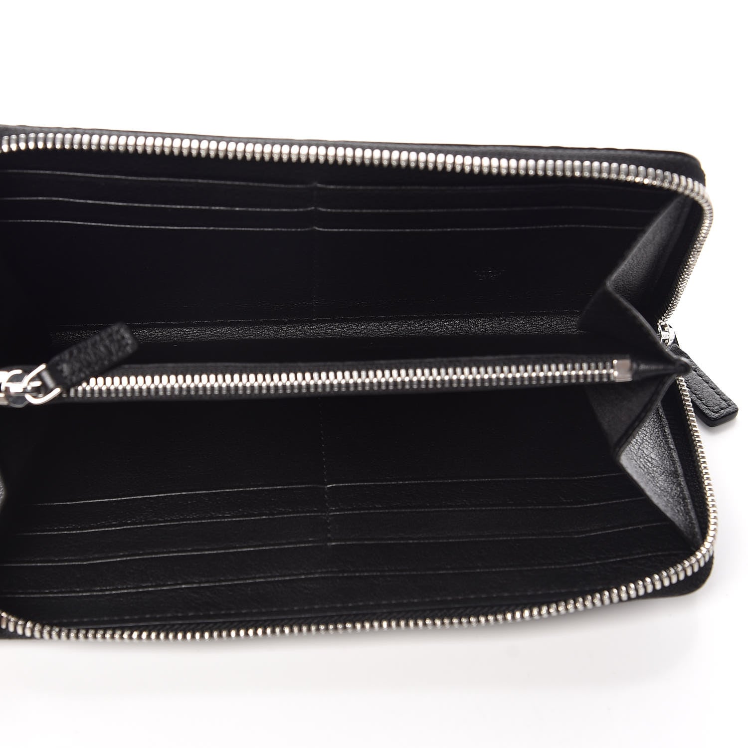 MCM Calfskin Ottomar Monogram Klara Zip Wallet Black 5 of 11