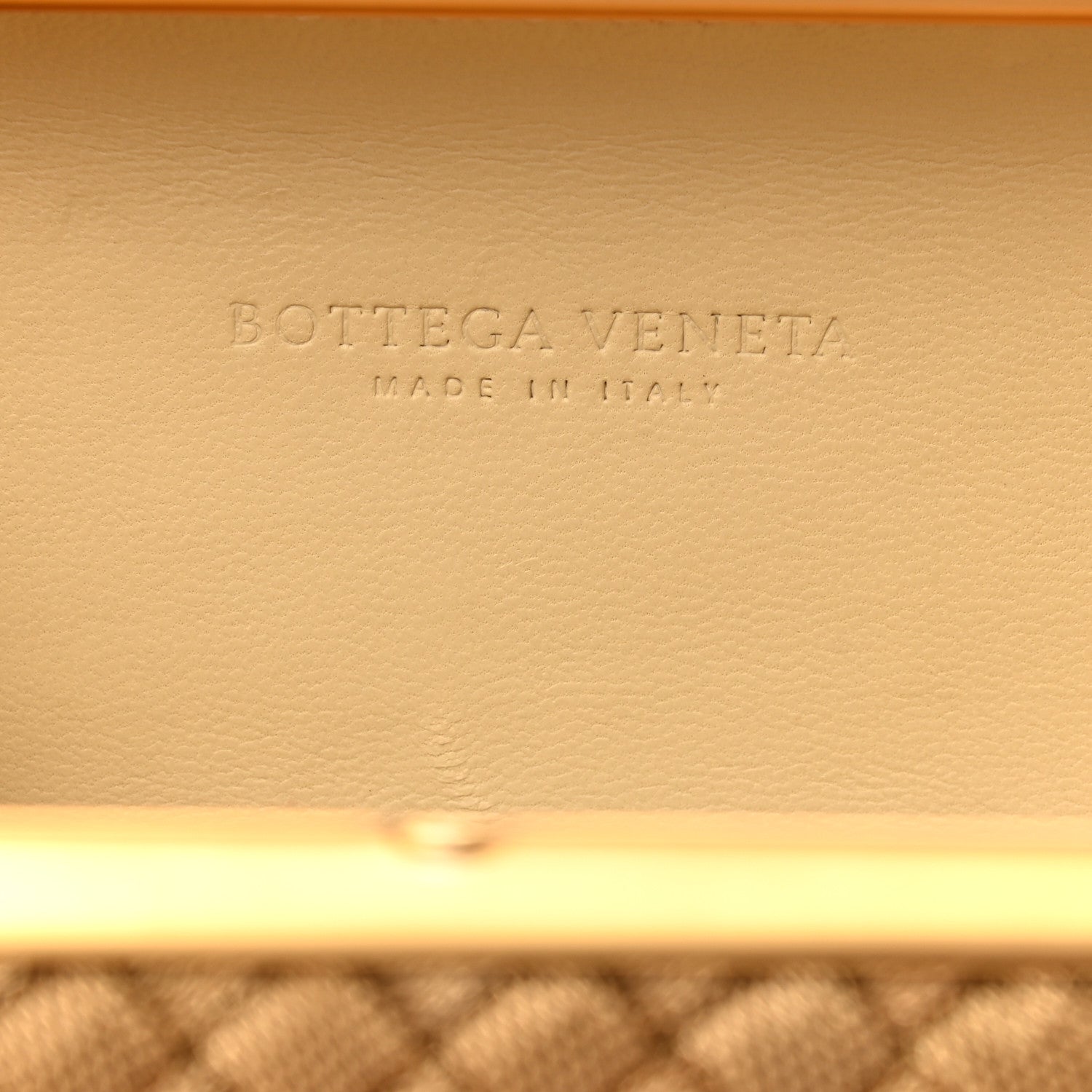 Bottega Veneta Intreccio Oro Bruciato Knot Clutch 6 of 6