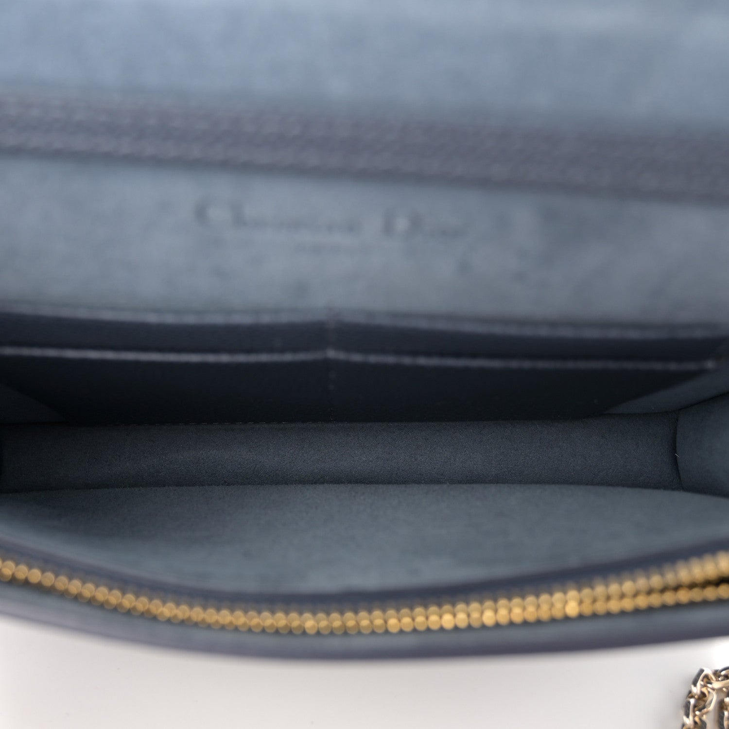 Christian Dior Grained Calfskin 30 Montaigne 2 in 1 Pouch Dark Blue 5 of 10