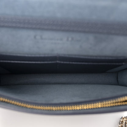 Christian Dior Grained Calfskin 30 Montaigne 2 in 1 Pouch Dark Blue 5 of 10