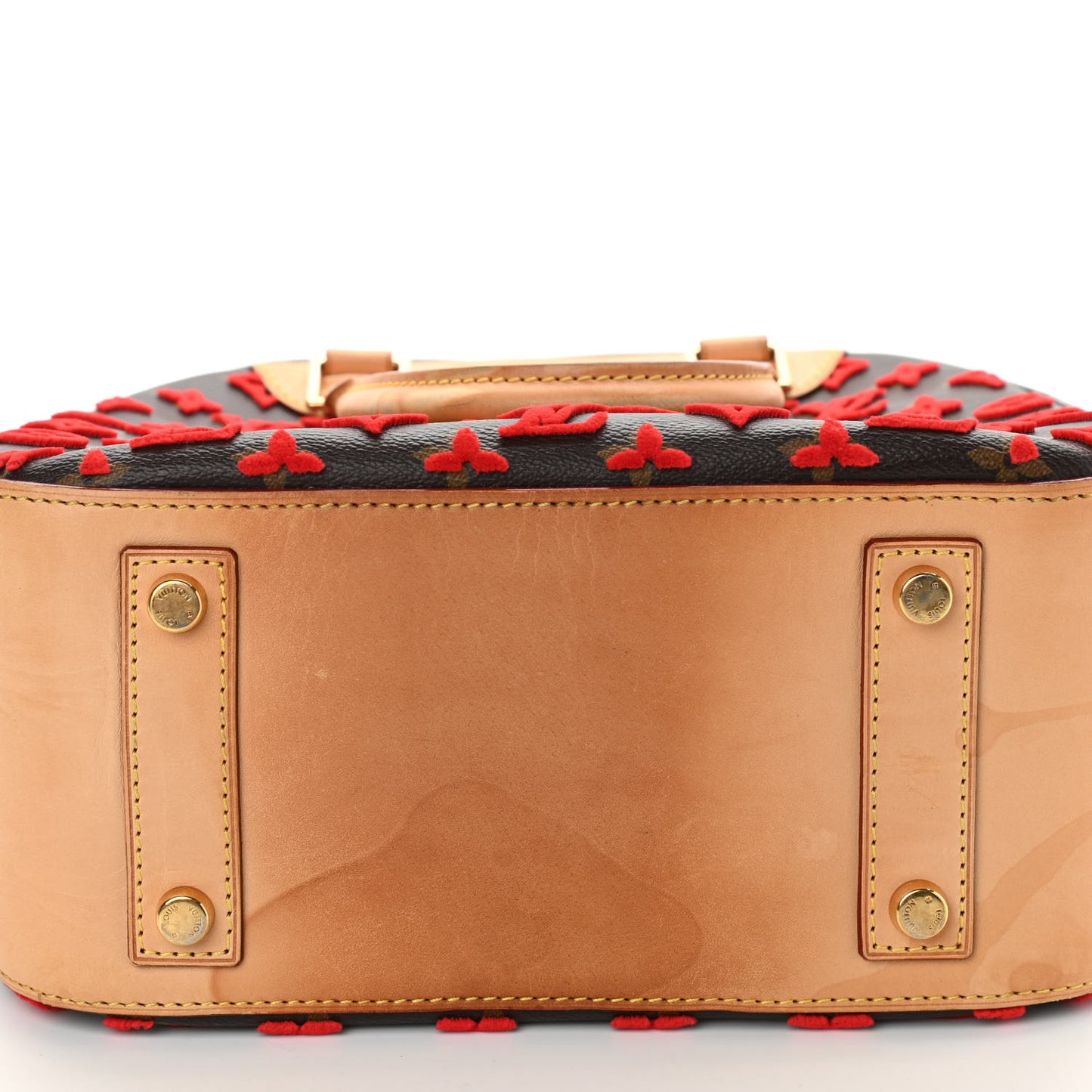 Monogram Tuffetage Deauville Cube Red