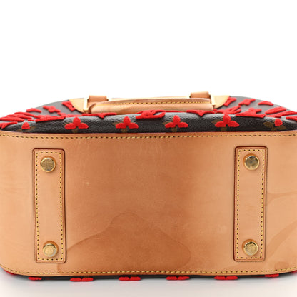 Louis Vuitton Monogram Tuffetage Deauville Cube Red 13 of 16
