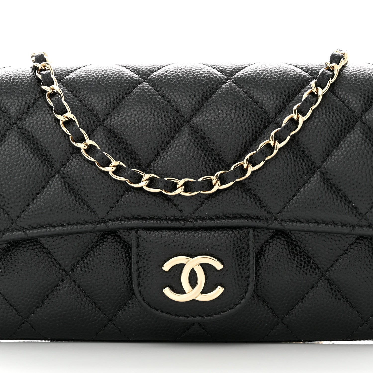 Chanel Caviar Quilted Glasses Case With Chain Black 9 of 12