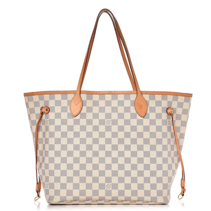 Louis Vuitton Damier Azur Neo Neverfull MM Rose Ballerine 1 of 17