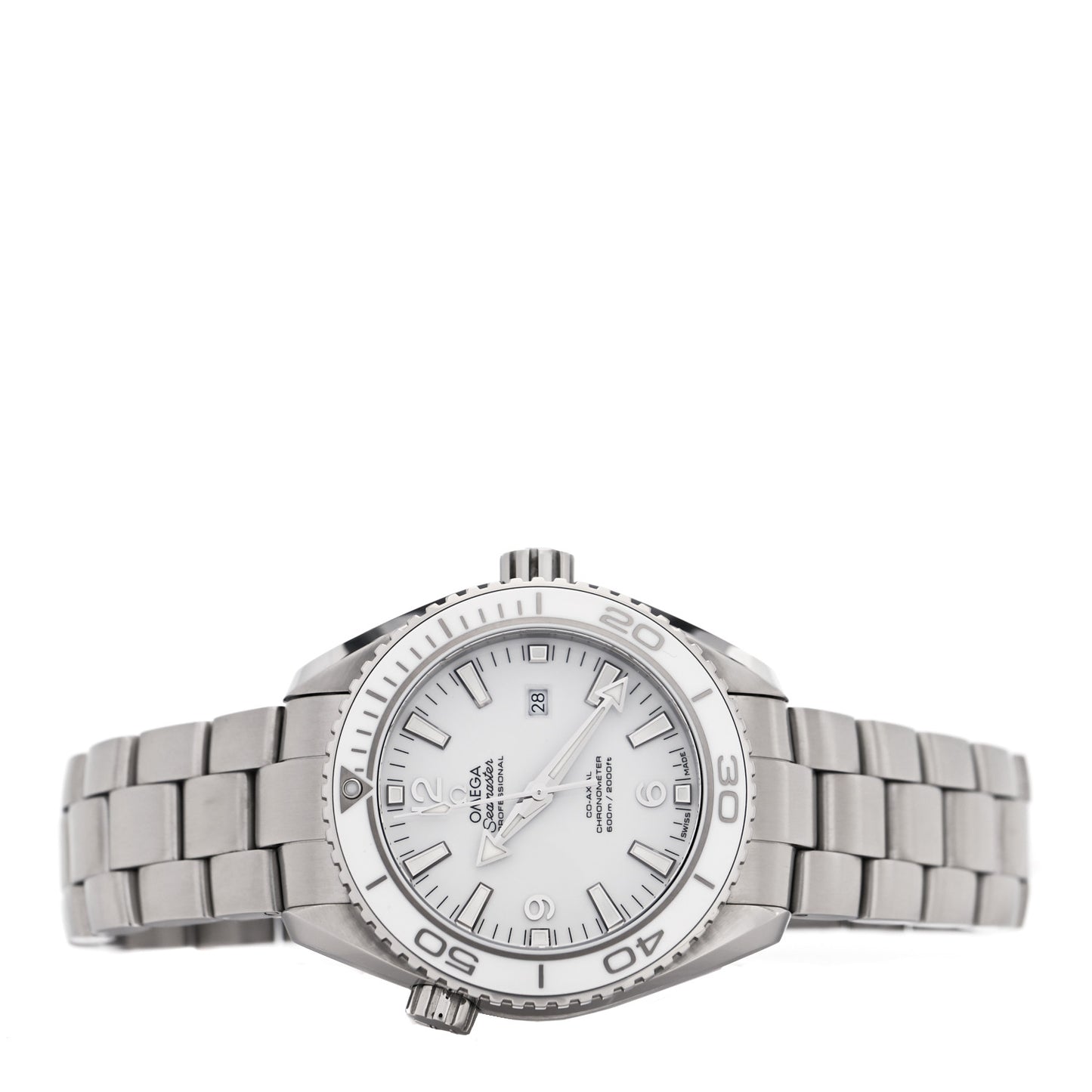 Stainless Steel 37mm Seamaster Planet Ocean Automatic Watch White 232.30.38.20.04.001
