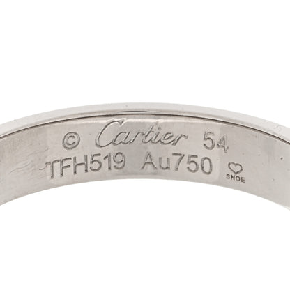 Cartier 18K White Gold 3.5mm LOVE Wedding Band Ring 54 6.75 4 of 4