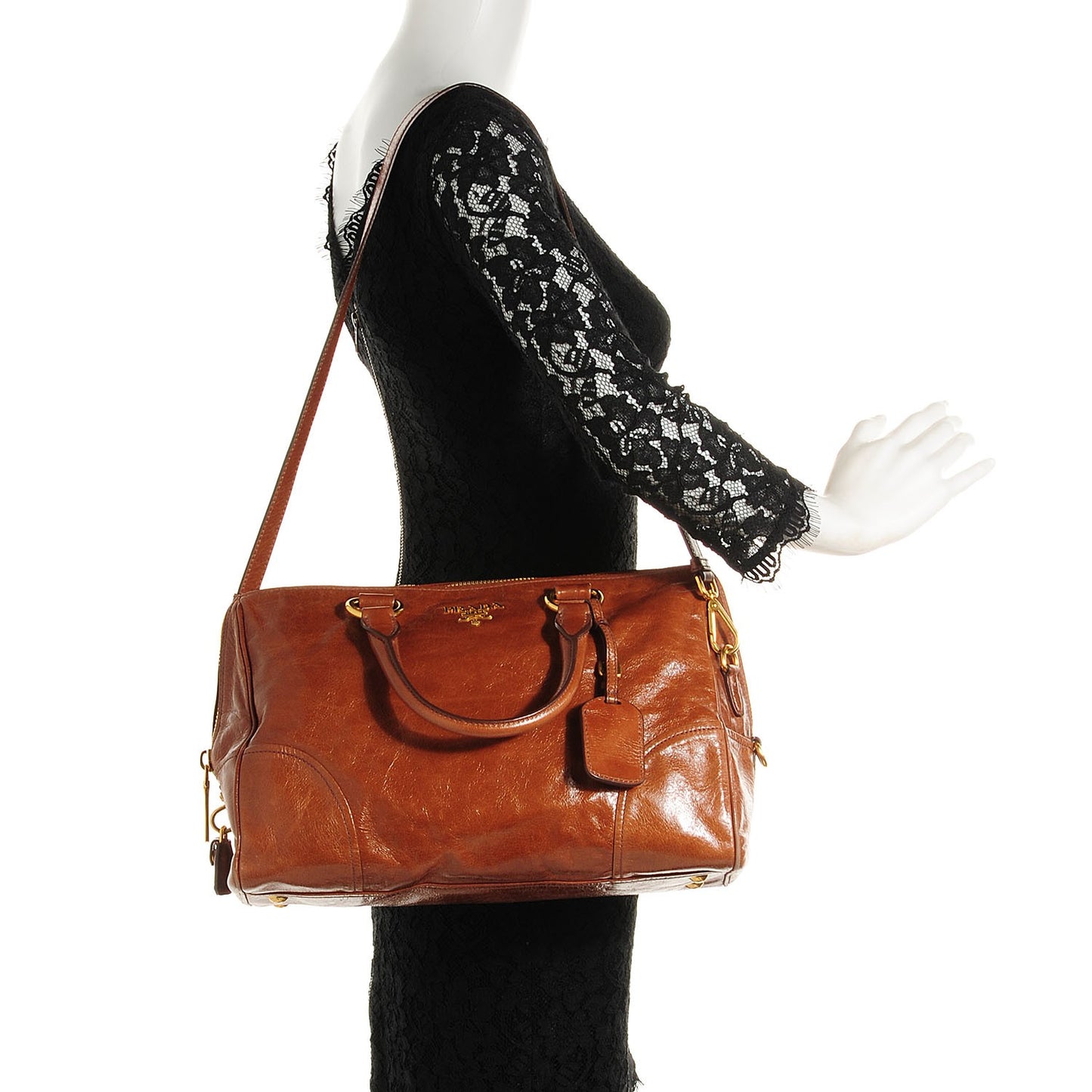 Vitello Shine Tote Palissandro