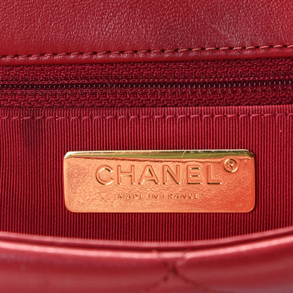 Chanel Lambskin Quilted Large Chanel 19 Flap Dark Pink 5 of 7