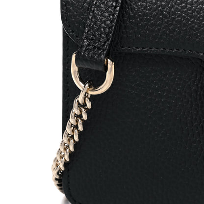 Gucci Dollar Calfskin Small Interlocking G Shoulder Bag Black 10 of 12