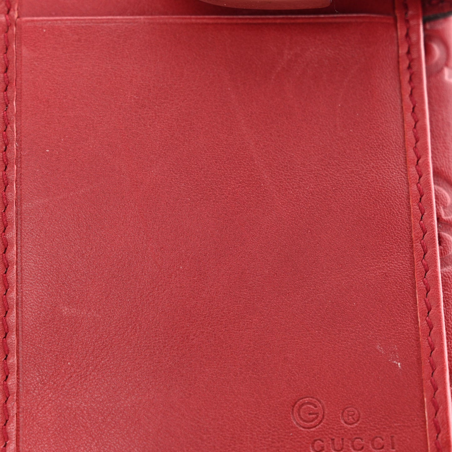Guccissima Continental Wallet Red