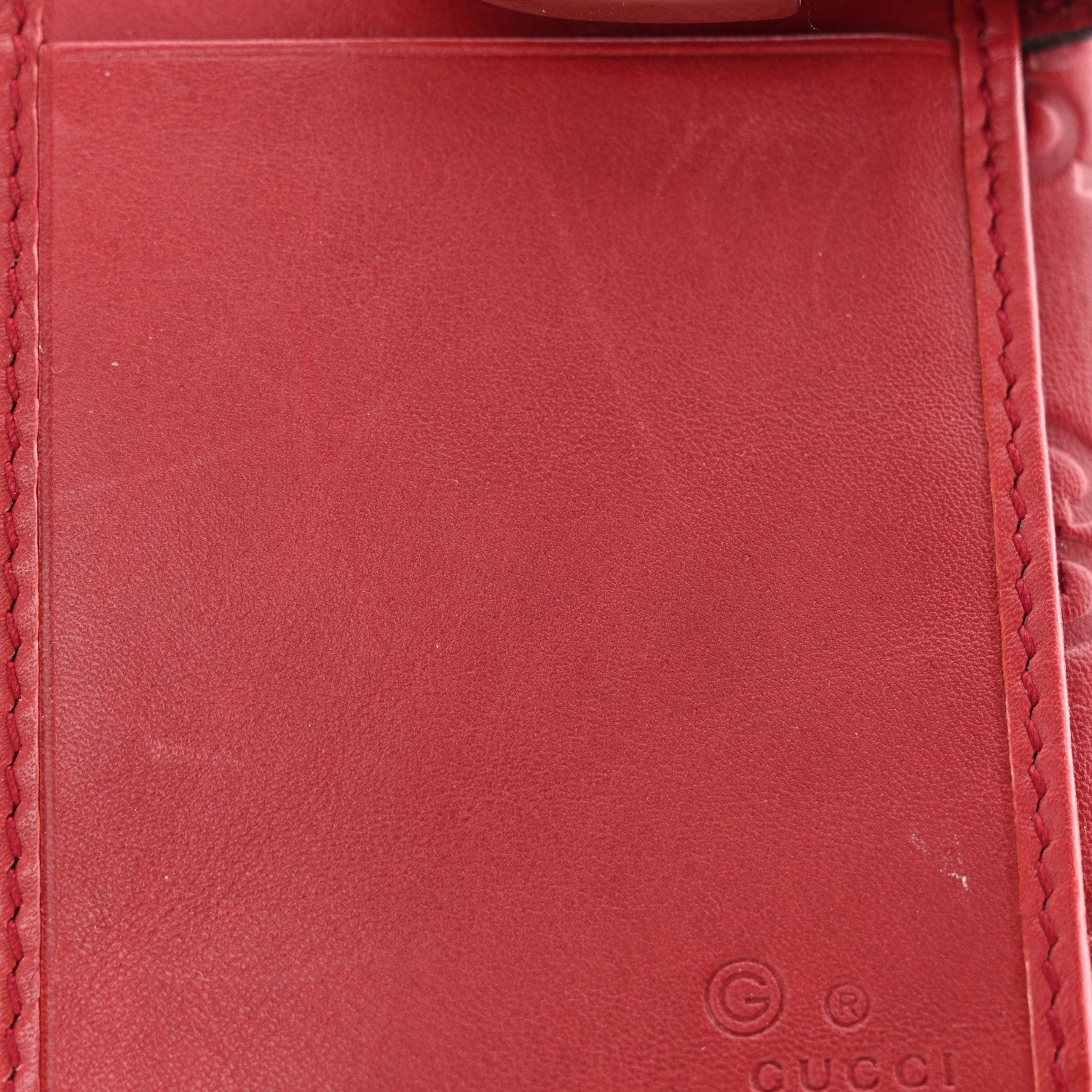Gucci Guccissima Continental Wallet Red 11 of 13