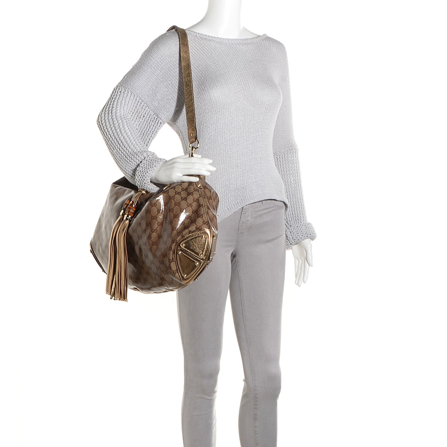 Crystal Monogram Large Indy Top Handle Bag
