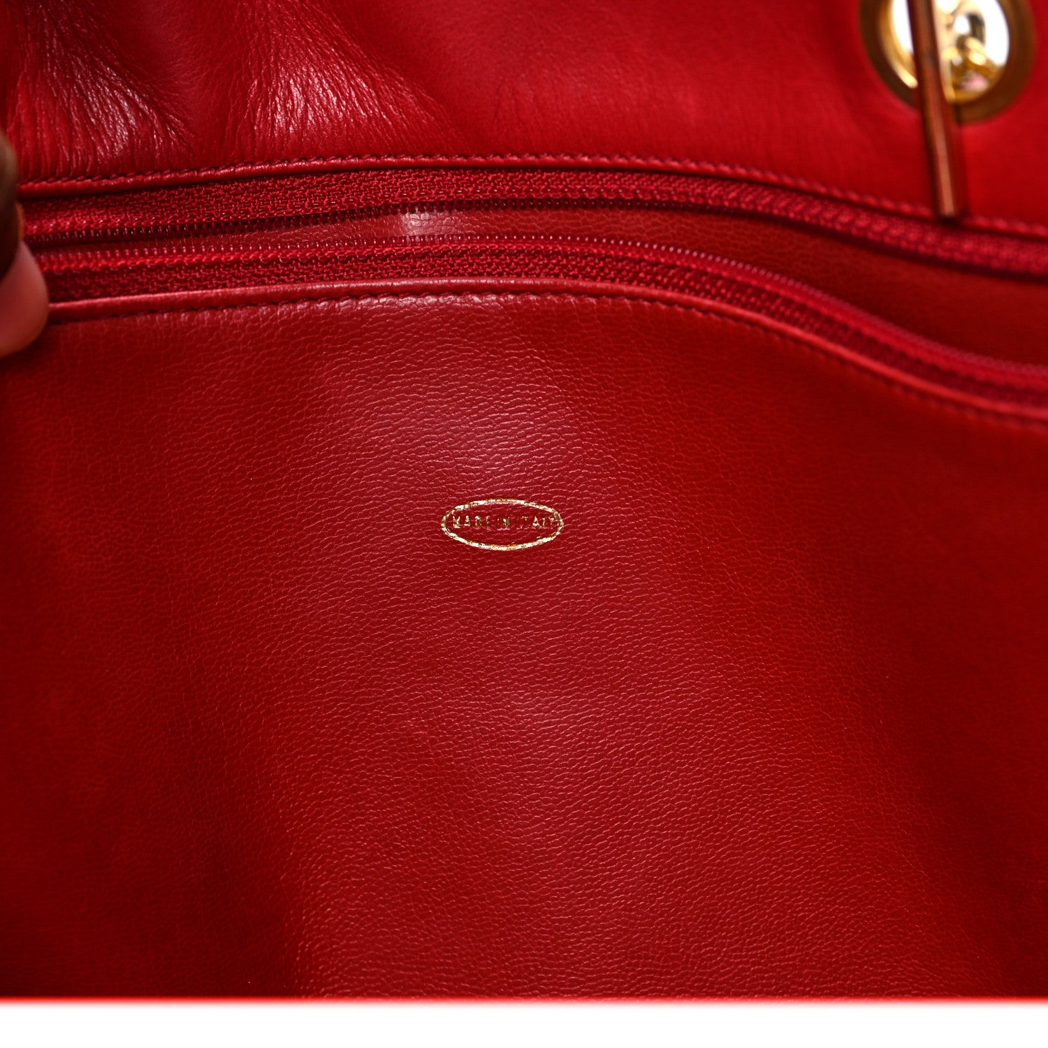 Chanel Denim Lambskin Tote Blue Red 7 of 9