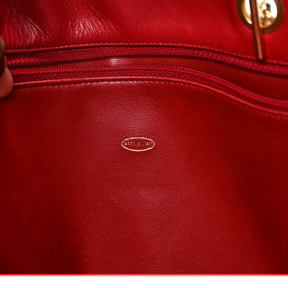 Chanel Denim Lambskin Tote Blue Red 7 of 9