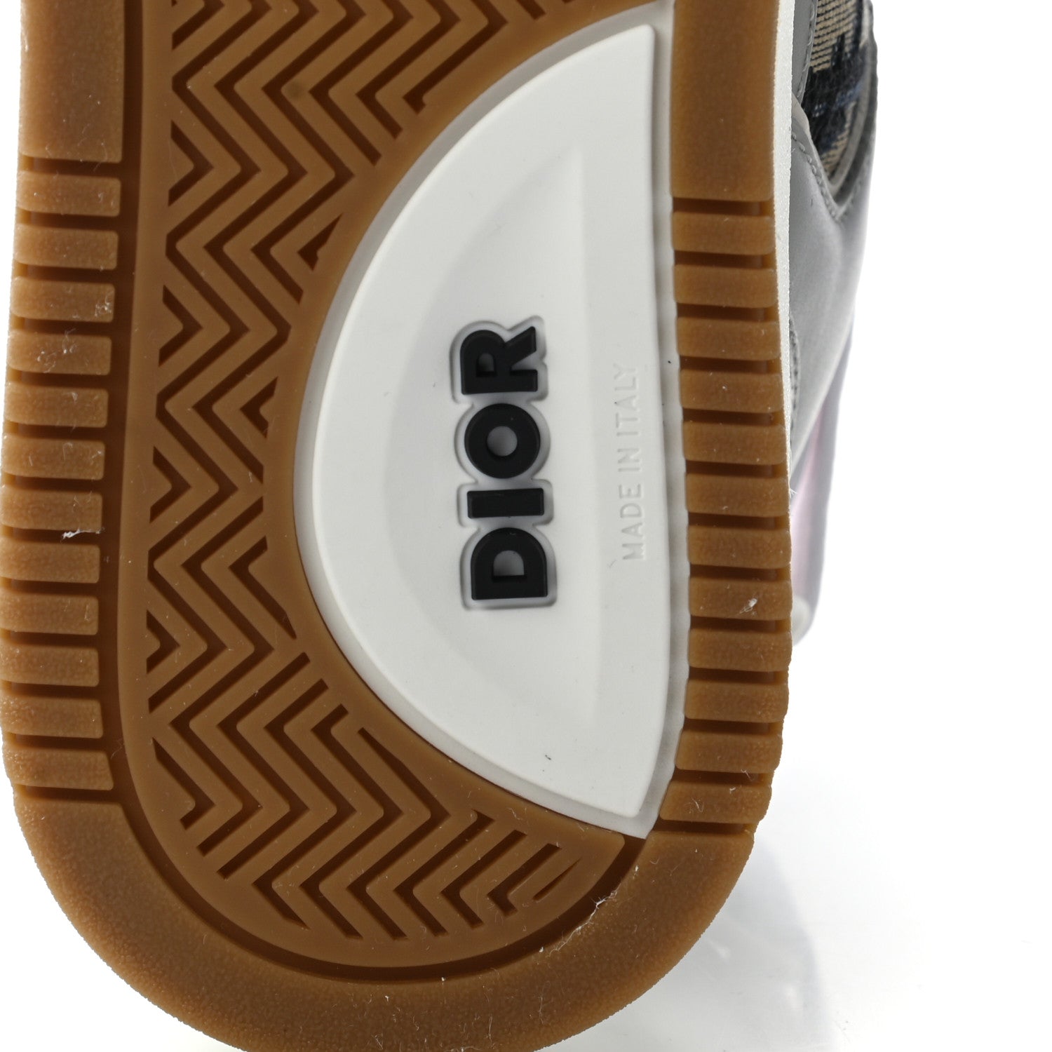 Christian Dior Smooth Calfskin Jacquard Oblique Mens B27 Mid Top Sneakers 40 Beige Blue 6 of 11