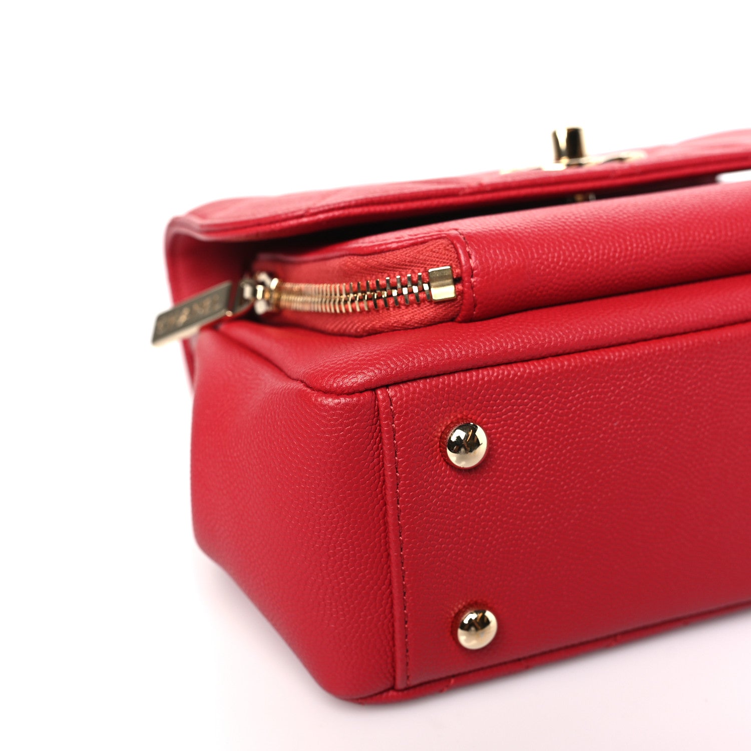 Chanel Caviar Quilted Small Business Affinity Flap Red 8 of 9