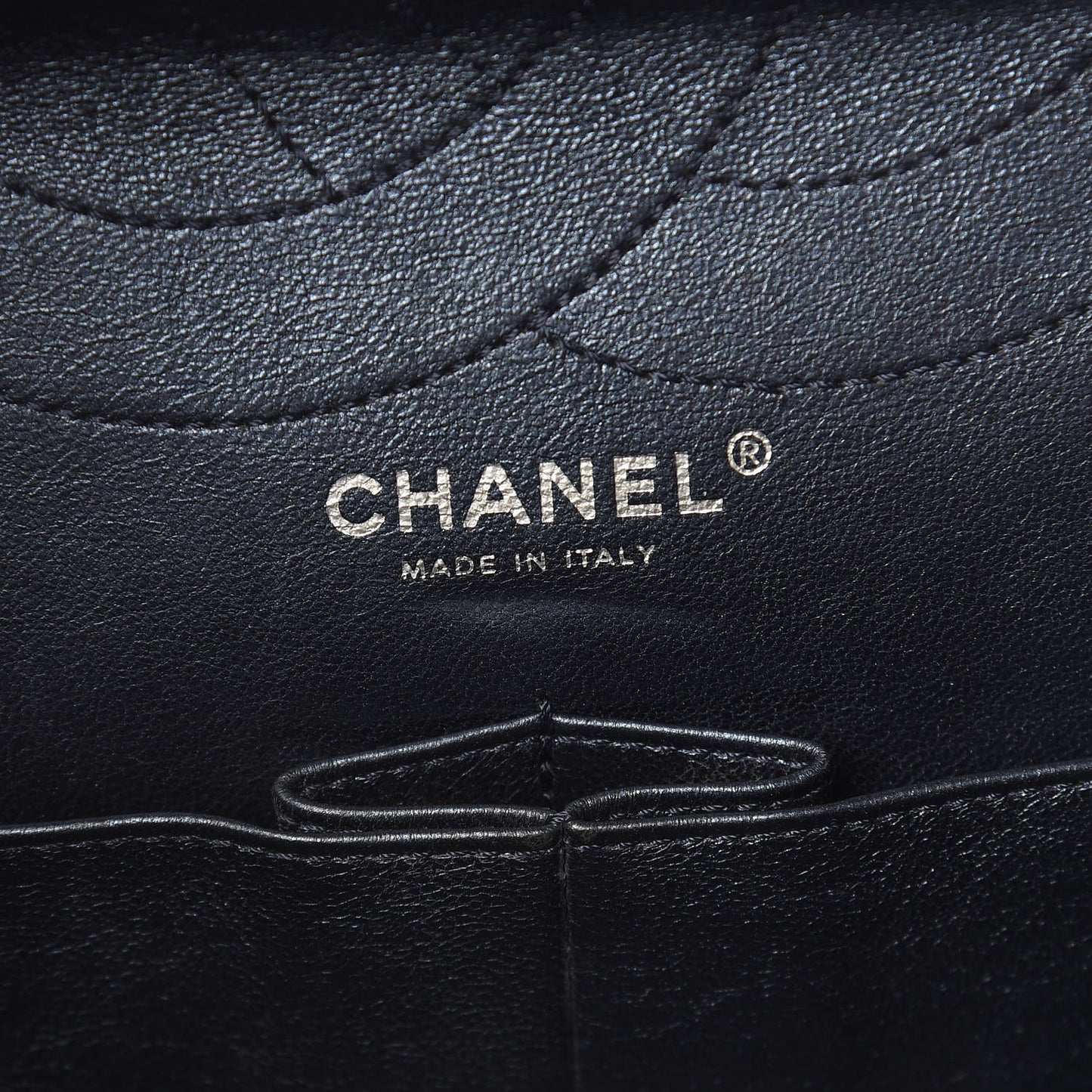Metallic Aged Calfskin Quilted 2.55 Reissue 227 Flap Blue