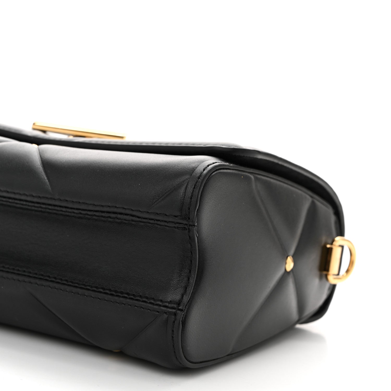 Louis Vuitton Lambskin Quilted Twist MM Black 10 of 10