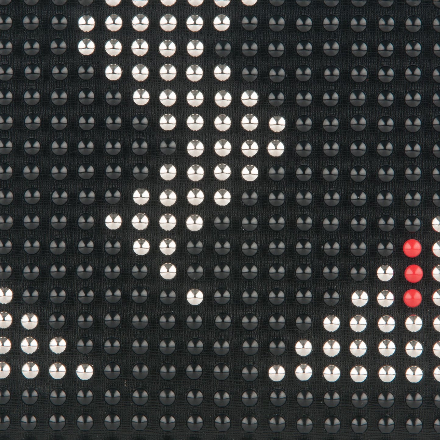 Vitello Elite Lightning Monster Eyes Studded Pouch Black