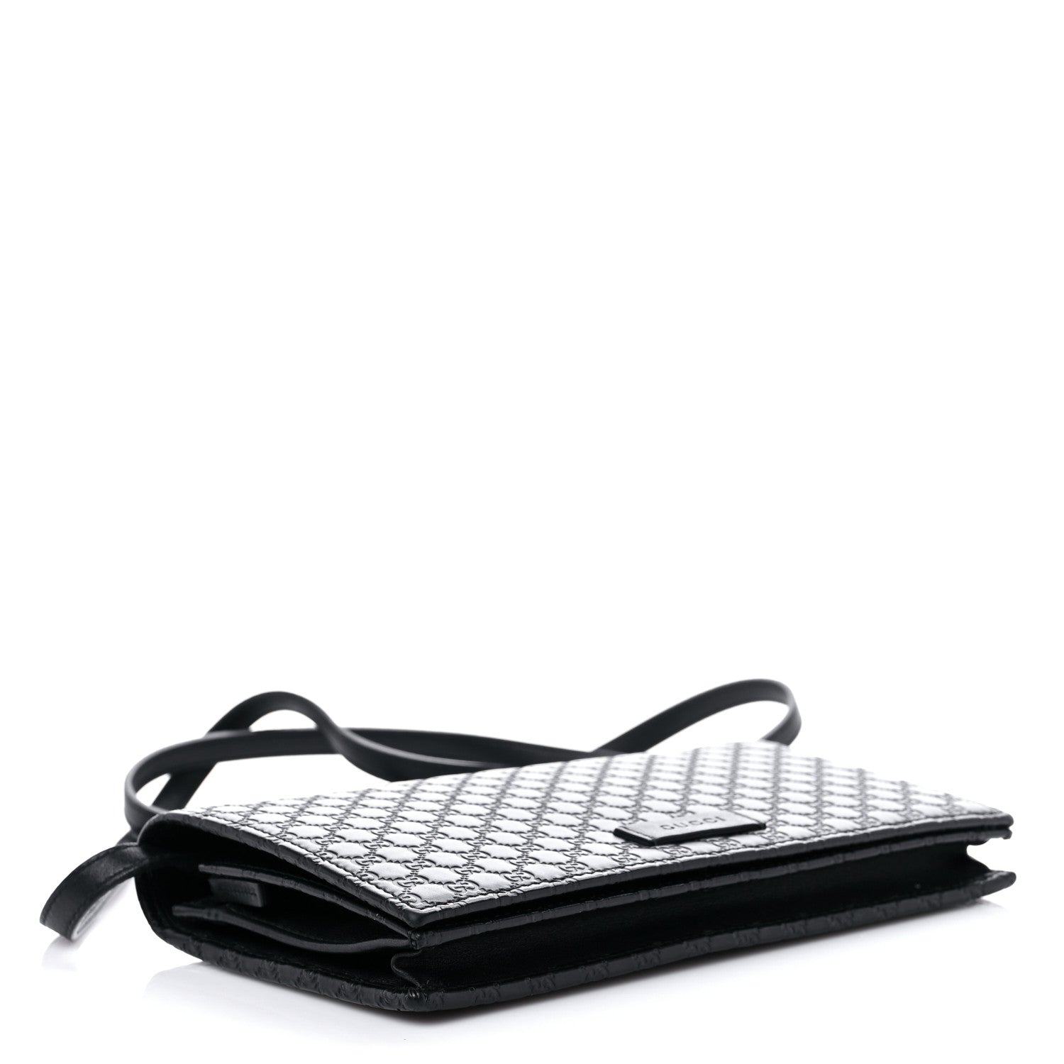 Gucci Microguccissima Crossbody Wallet Black 4 of 10