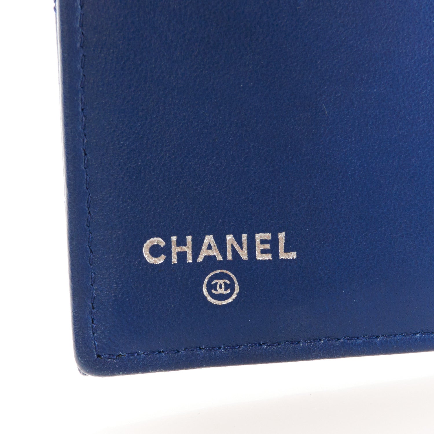 Chanel Lambskin Quilted Small Flap Wallet Blue 7 of 9
