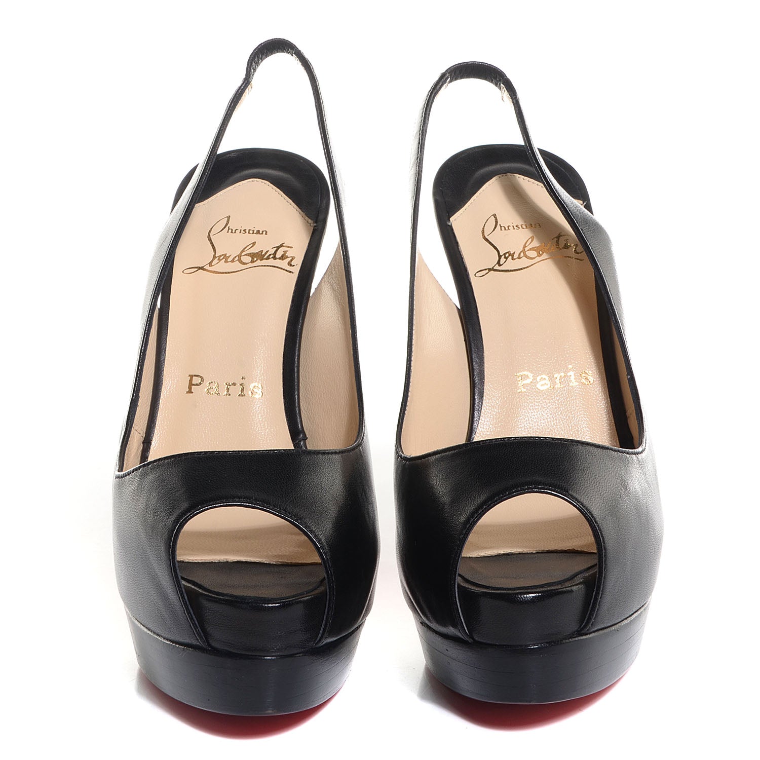 Christian Louboutin Nappa Catenita 140 Pumps 37.5 Black 2 of 5