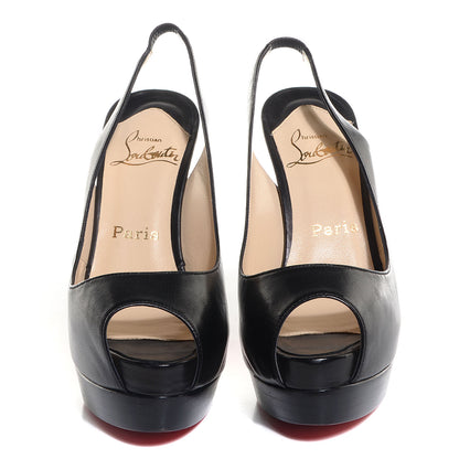 Christian Louboutin Nappa Catenita 140 Pumps 37.5 Black 2 of 5