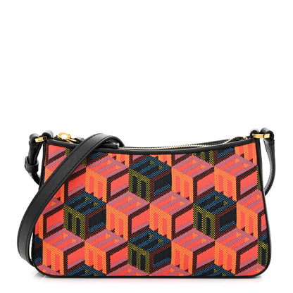 MCM Jacquard Cubic Monogram Rockstar Shoulder Bag Multicolor 1 of 9