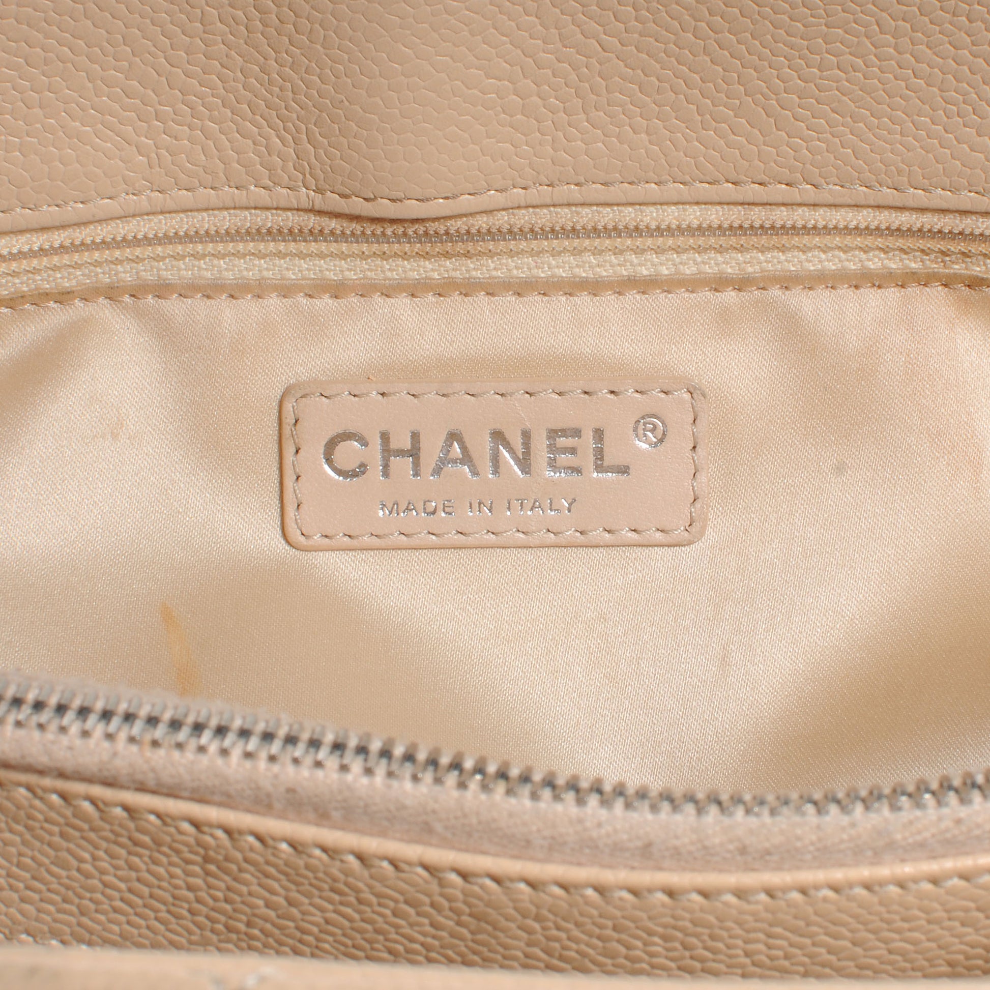 Chanel Caviar Quilted Grand Shopping Tote GST Beige 6 of 8