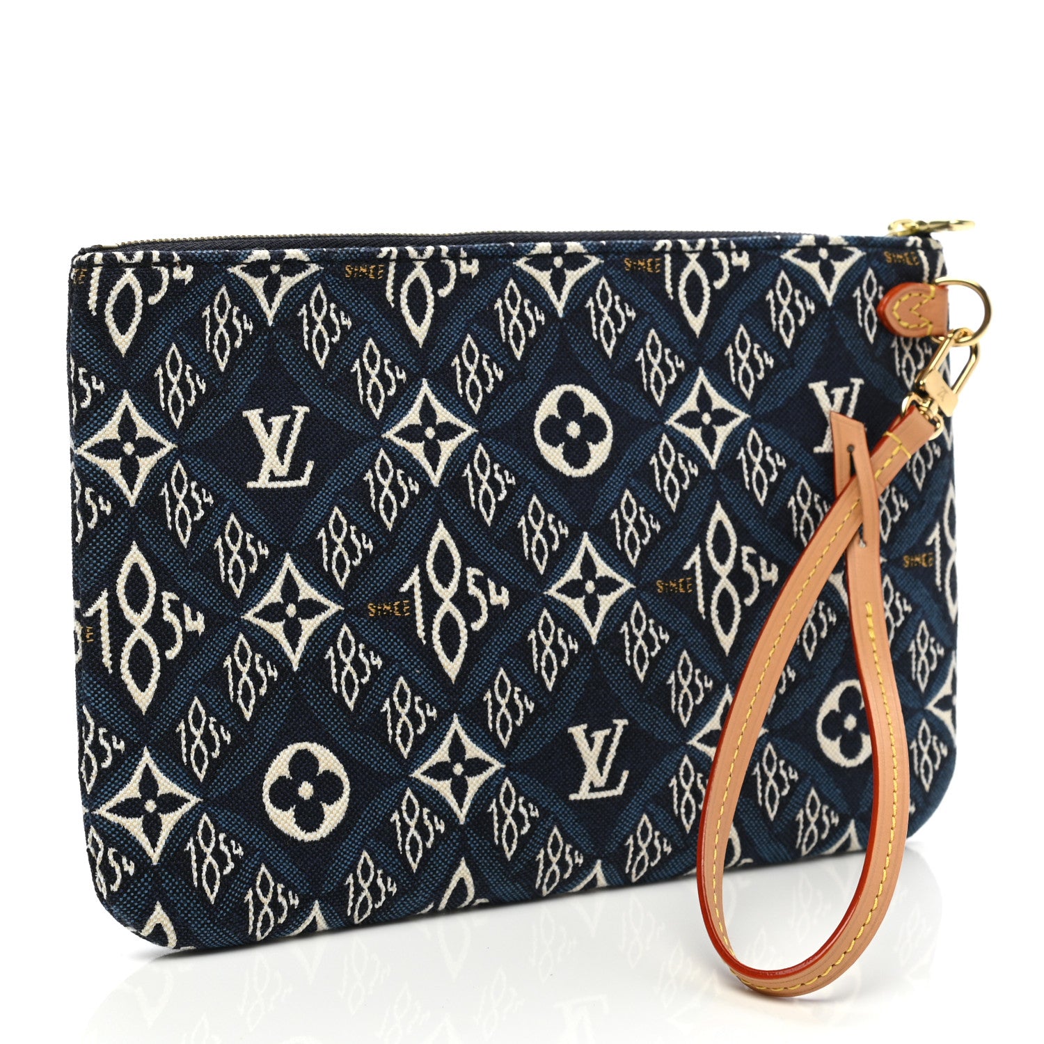 Louis Vuitton Jacquard Since 1854 Neverfull MM GM Pochette Blue 3 of 7