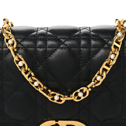 Christian Dior Calfskin Cannage Small Dior Jolie Top Handle Black 8 of 12