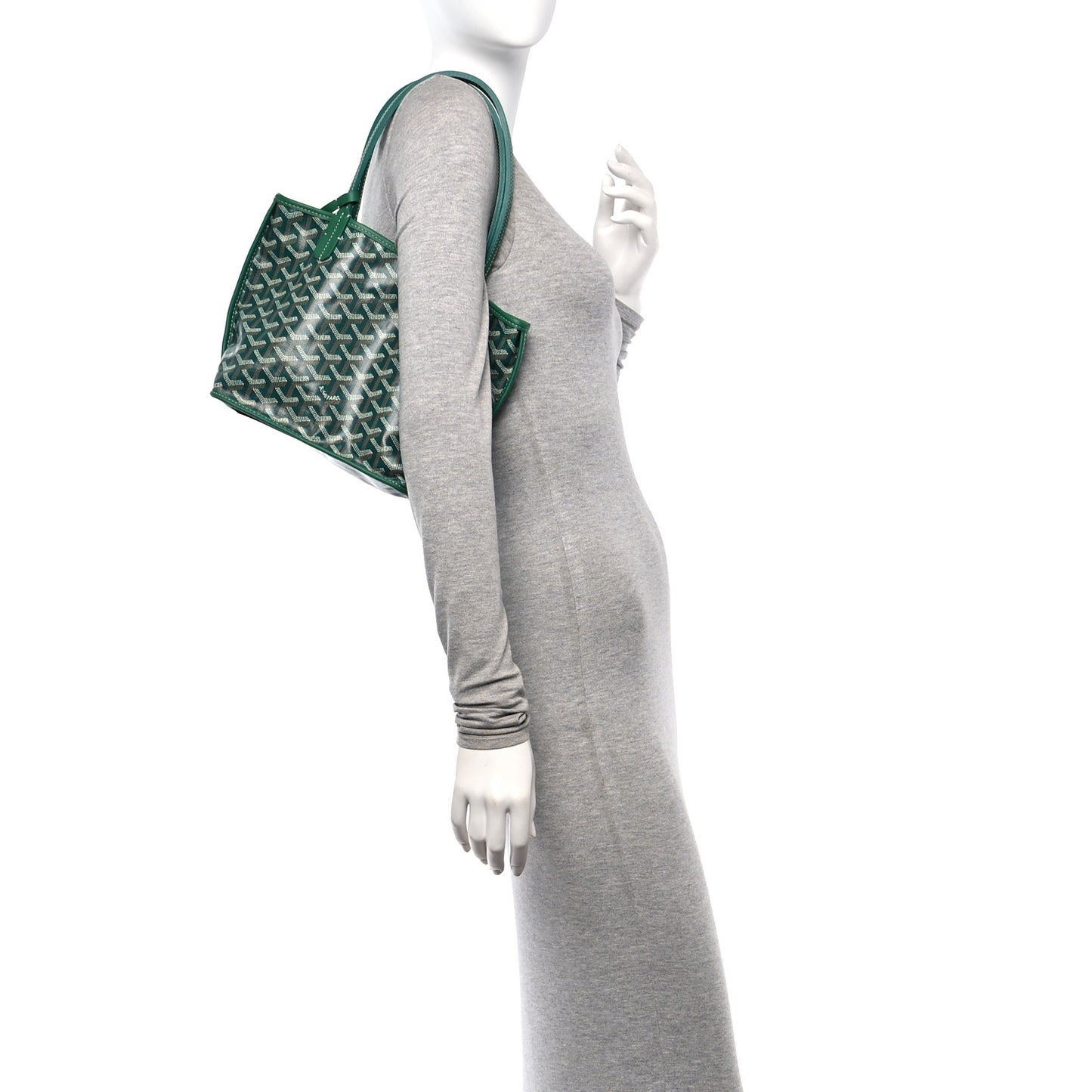 Goyardine Reversible Mini Anjou Green